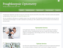 Tablet Screenshot of poughkeepsieoptometry.com